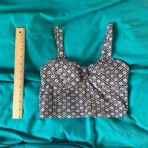 Forever 21 cropped tank top with padding